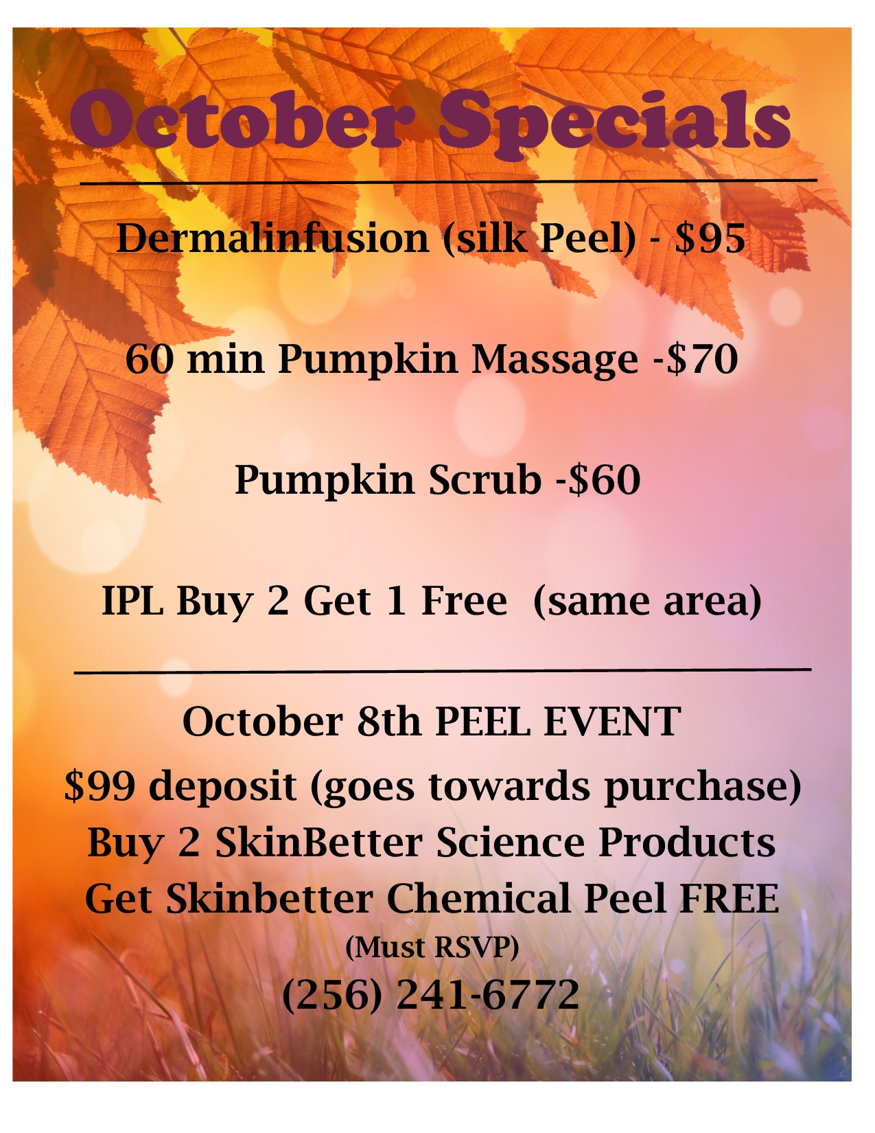 October Specials