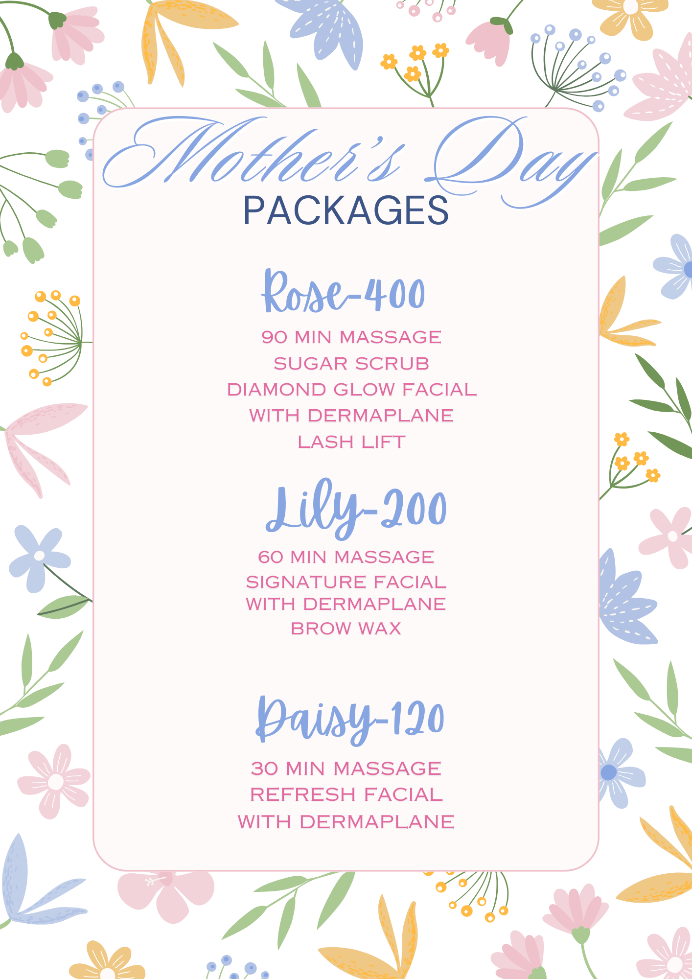 May’s Specials